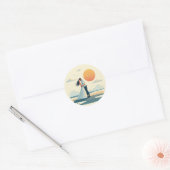Autocollant Romance au coucher du soleil (Enveloppe)