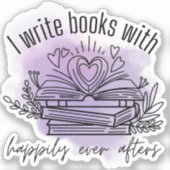 Autocollant Romance Author (Recto)