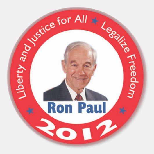 Autocollant Ron Paul 2012 (Devant)