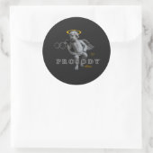 Autocollant rond (Sac)