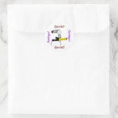 Autocollant rond (Sac)