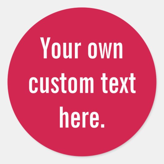 Autocollant rond (Devant)