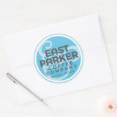 Autocollant rond 3 pouces (Enveloppe)
