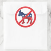 Autocollant rond antidémocratique (Sac)