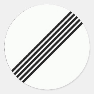 Autocollant rond avec panneau de fin de restrictio