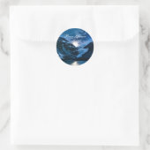 Autocollant rond Bear Glacier Classic (Sac)