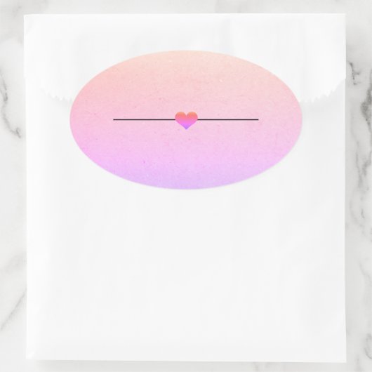 Autocollant rond blanc arc-en-ciel (Sac)