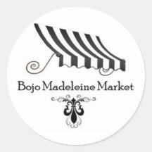 Autocollant rond Bojo Madeleine Market 3" 2025