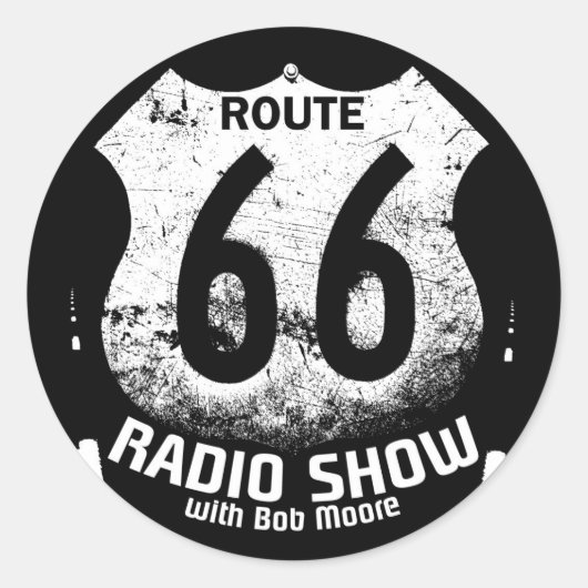 Autocollant rond Bounce Route 66 (Devant)