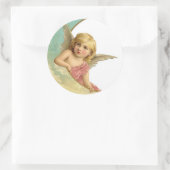 Autocollant rond, brillant, grand, ANGE de 3 (Sac)