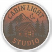 Autocollant rond CabinLight Studio (Devant)