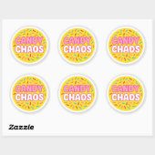 Autocollant Rond Candy Chaos (Feuille)
