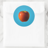 Autocollant rond classique Apple (Sac)