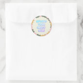 Autocollant Rond Classique avec un Logo d'Entrepri (Sac)