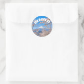 Autocollant rond classique béni (Sac)