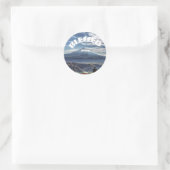 Autocollant rond classique béni (Sac)