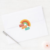 Autocollant Rond Classique Bon Travail Enseignant (Enveloppe)