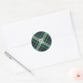 Autocollant rond classique Clan MacKenzie Robe Tar (Enveloppe)