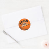 Autocollant rond classique de basket-ball (Enveloppe)