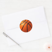 Autocollant rond classique de basket-ball (Enveloppe)