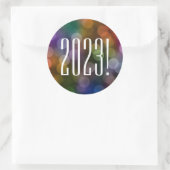 autocollant rond classique de bokeh 2022 (Sac)