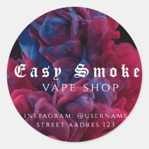 Autocollant Rond Classique de Corolful Smoke Vape