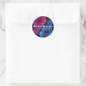 Autocollant Rond Classique de Corolful Smoke Vape (Sac)