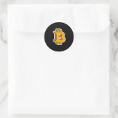 Autocollant rond classique de couture drôle (Sac)