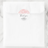 Autocollant rond classique de douche de mariée à d (Sac)
