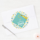 Autocollant rond classique de félicitations pour l (Enveloppe)