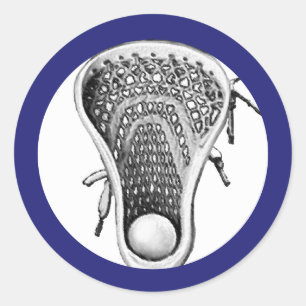Autocollant rond classique de l'équipe de crosse B