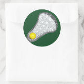Autocollant rond classique de l'équipe de crosse v (Sac)