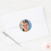 Autocollant rond classique de maquillage d'oeil dr (Enveloppe)