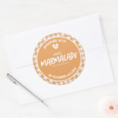 Autocollant rond classique de marmelade d'orange m (Enveloppe)