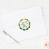 Autocollant rond classique de pastèque (Enveloppe)