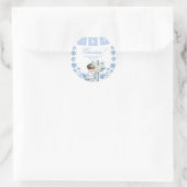 Autocollant rond classique de première communion à (Sac)