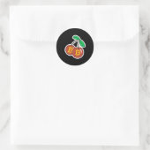 Autocollant rond classique de quilting drôle (Sac)