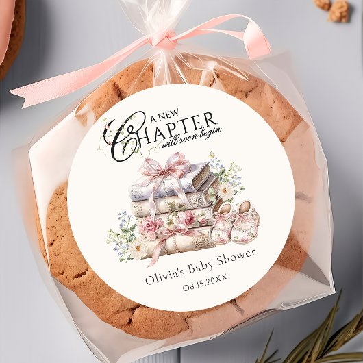 Autocollant rond classique de remerciement sur le