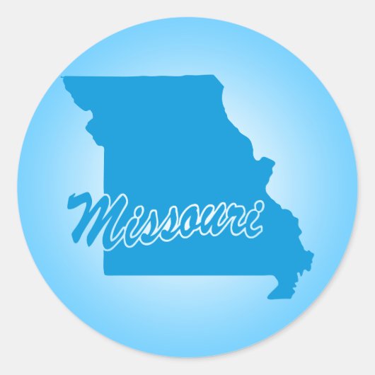 Autocollant rond classique du Missouri (Devant)