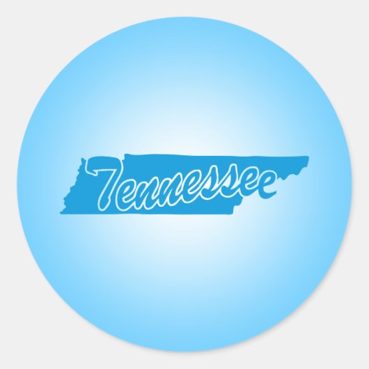Autocollant rond classique du Tennessee (Devant)