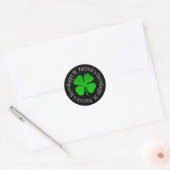 Autocollant rond classique du trèfle de la Saint-P (Enveloppe)