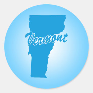 Autocollant rond classique du Vermont