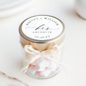 Autocollant rond classique Ellesmere Son favori