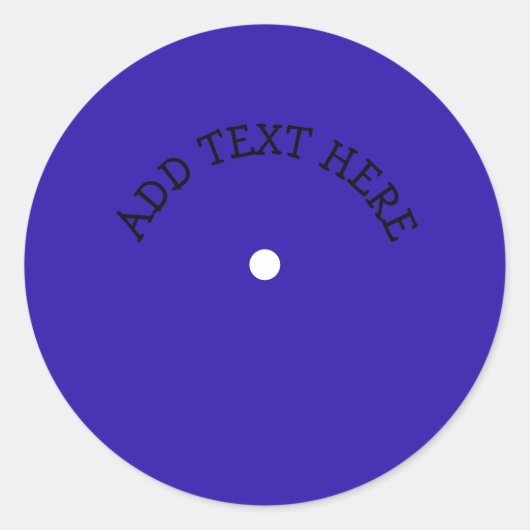 Autocollant rond classique en aluminium personnali (Devant)