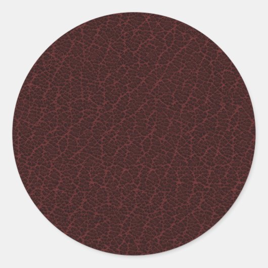 autocollant rond classique en cuir Faux (Devant)