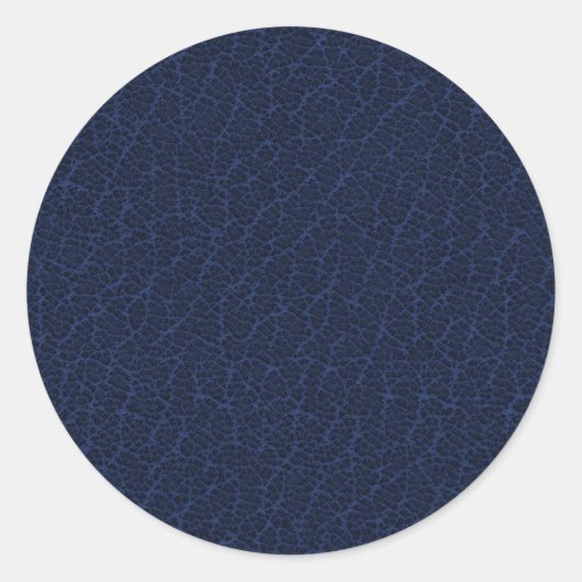 autocollant rond classique en cuir Faux (Devant)