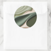 Autocollant rond classique en graphisme élégant (Sac)