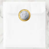 Autocollant rond classique Euro Mozart (Sac)
