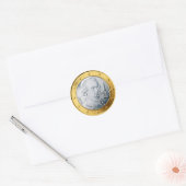 Autocollant rond classique Euro Mozart (Enveloppe)