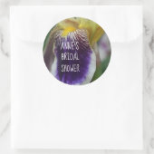 Autocollant rond classique Fête des mariées à fleu (Sac)